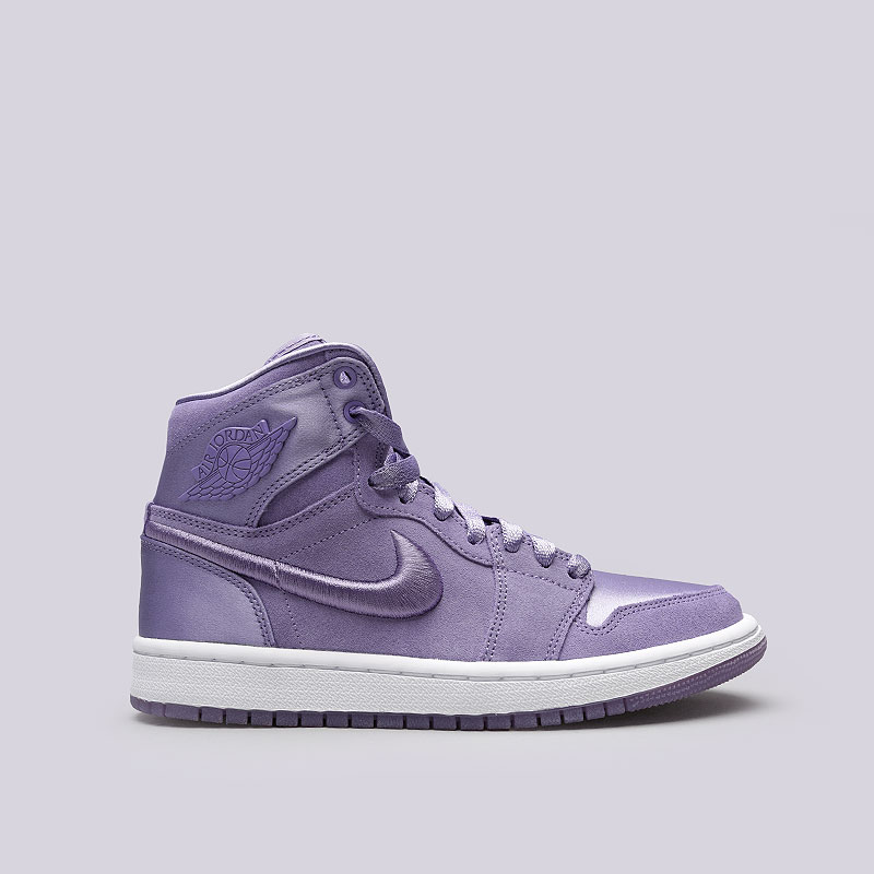 женские фиолетовые кроссовки Jordan WMNS 1 Ret High Soh AO1847-540 - цена, описание, фото 1